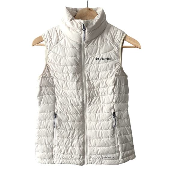 Columbia Omni Heat Lightweight Puffer Vest - White - XS - Picture 1 of 9